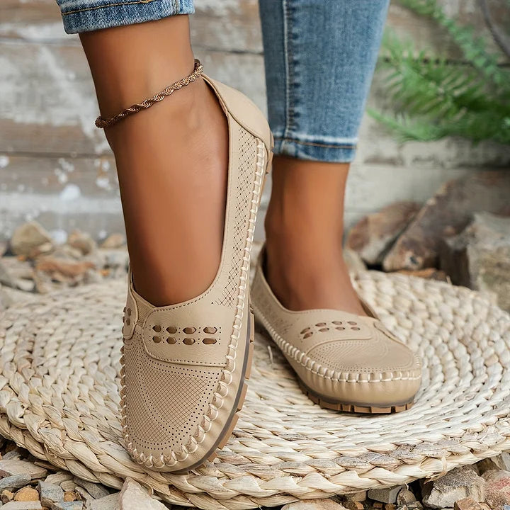 CLARA – Andningsbara Vintage-Ballerinas