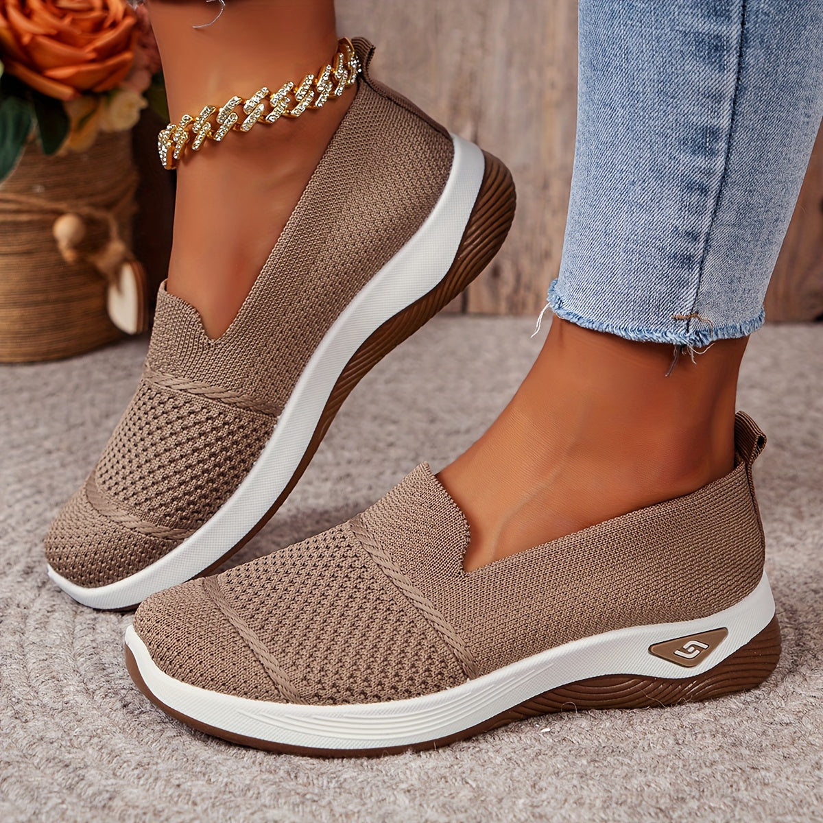 Cora | Bekväma Ortopediska Dam Slip-On Skor