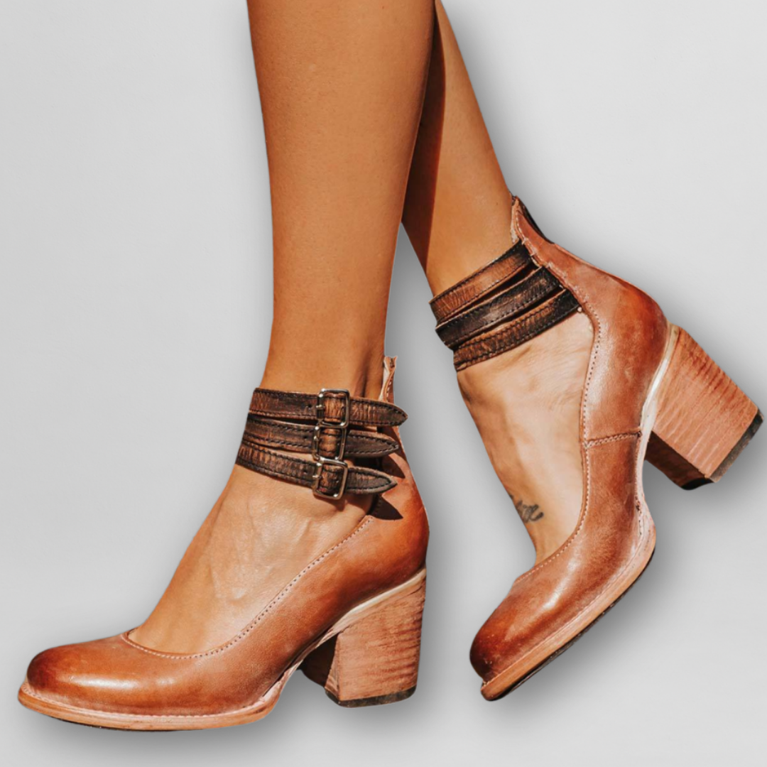 Sylvia | Vintage Sandaler med Klack