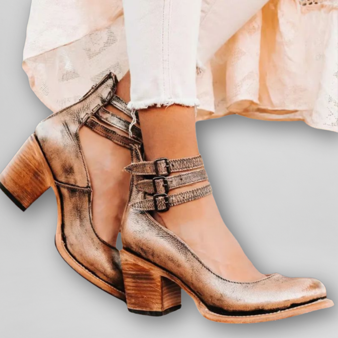 Sylvia | Vintage Sandaler med Klack