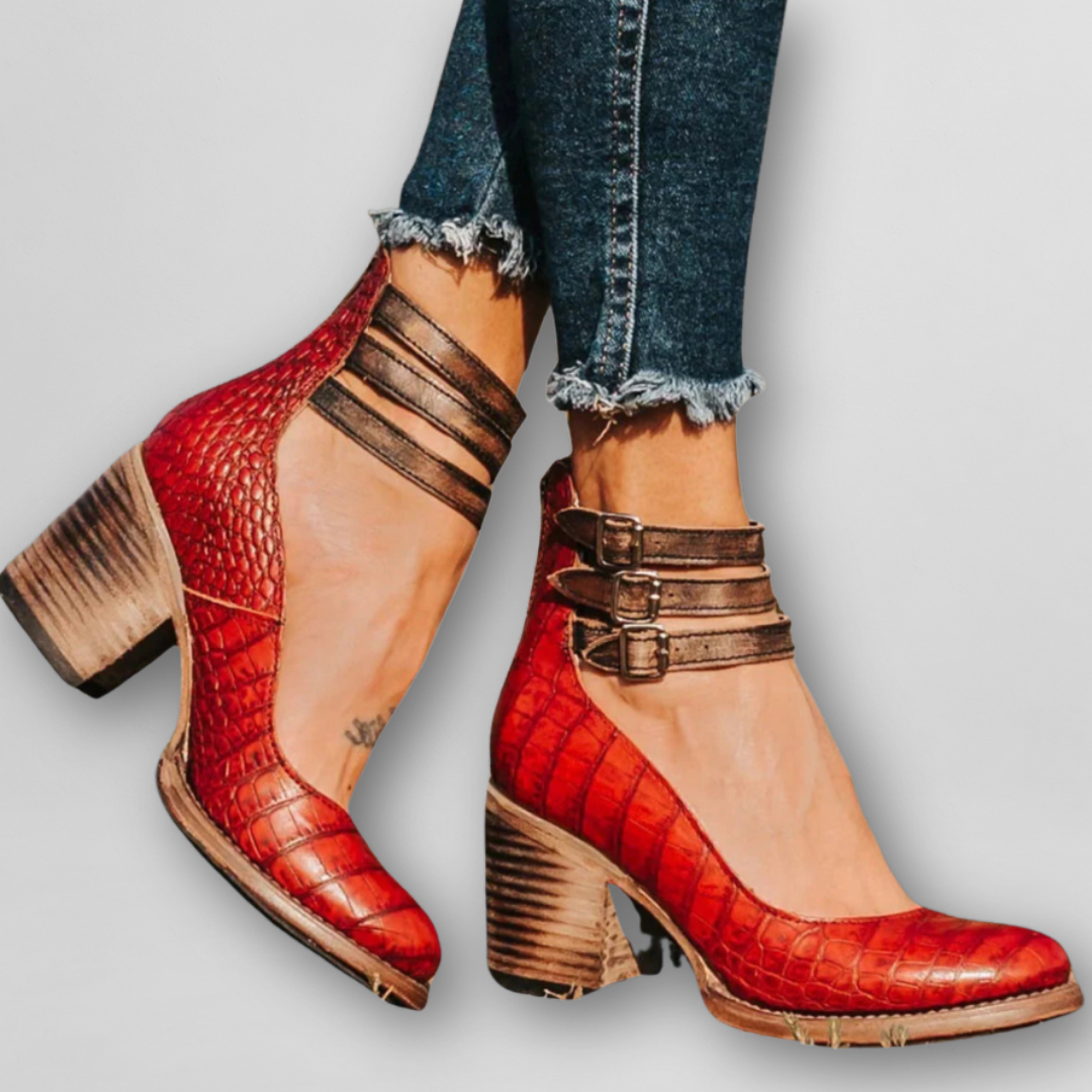 Sylvia | Vintage Sandaler med Klack