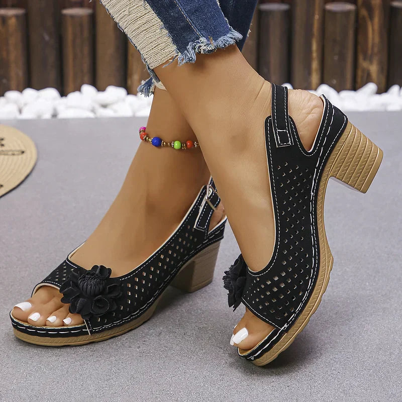Imogen - Bekväm Sandal med Öppen Tå