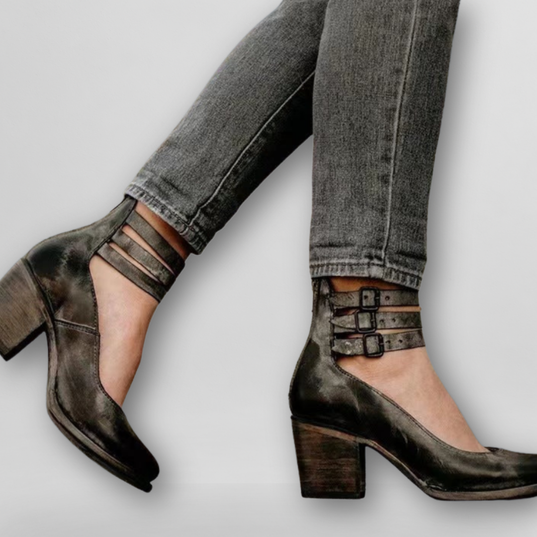 Sylvia | Vintage Sandaler med Klack