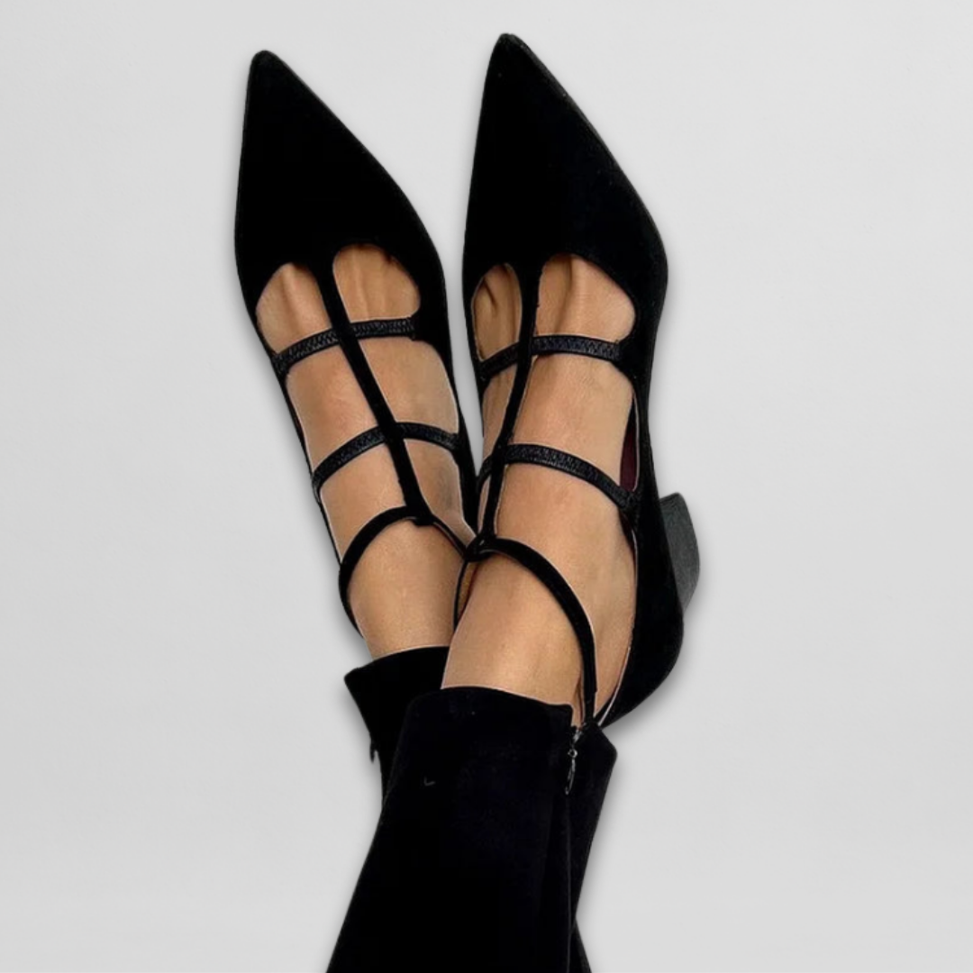 Valeska | Spetsiga Riemchen-Pumps