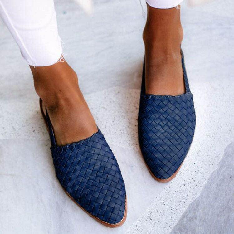 Mezelle - Bekväma vävda slingback-sandaler