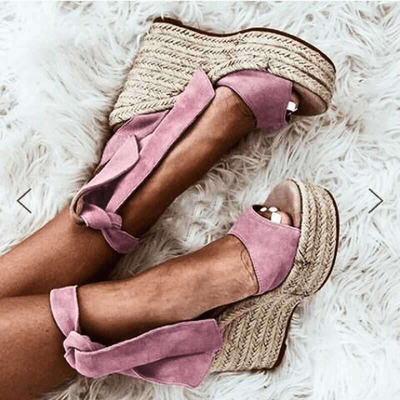 Serena Sky Espadrille Wedges