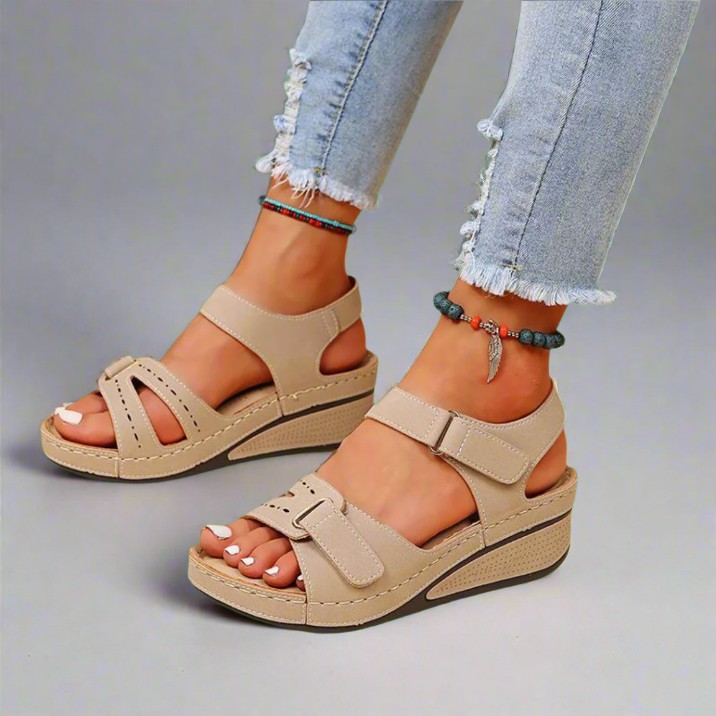 Gudula | Eleganta Ortopediska Sandaler av Mjukt Material