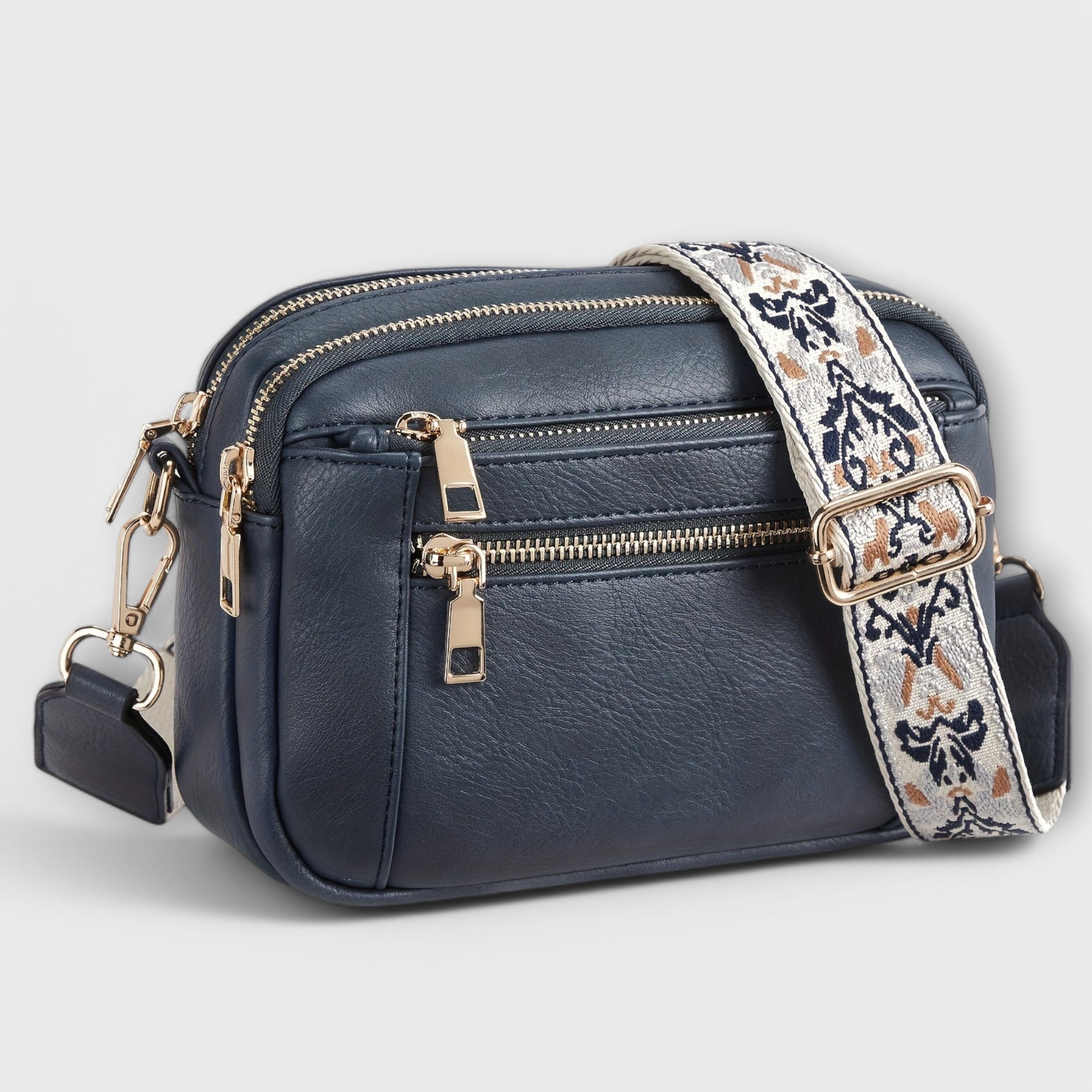 Crossbody-väska i veganskt läder