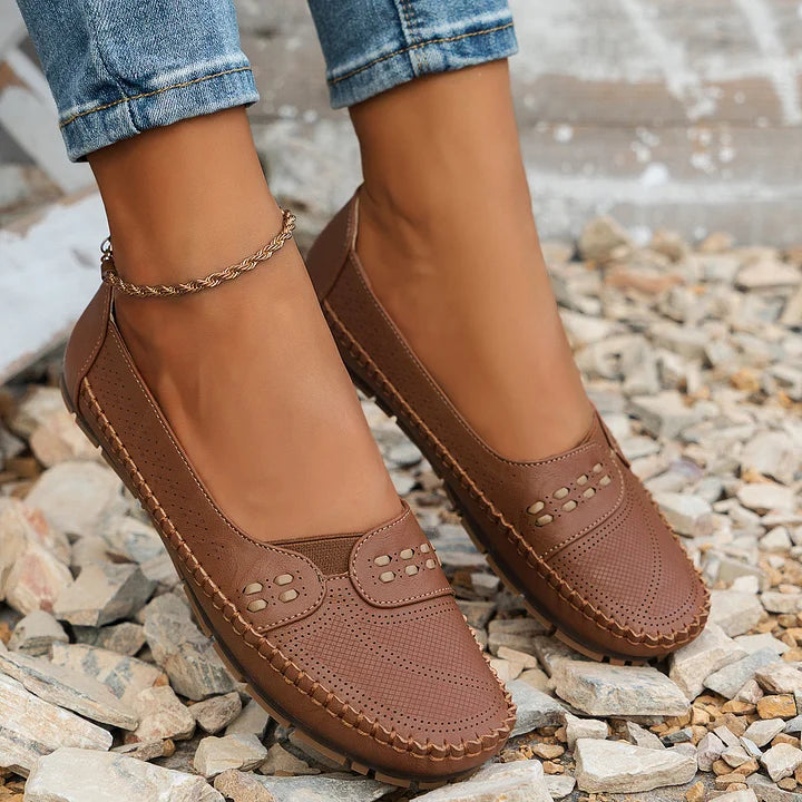 CLARA – Andningsbara Vintage-Ballerinas