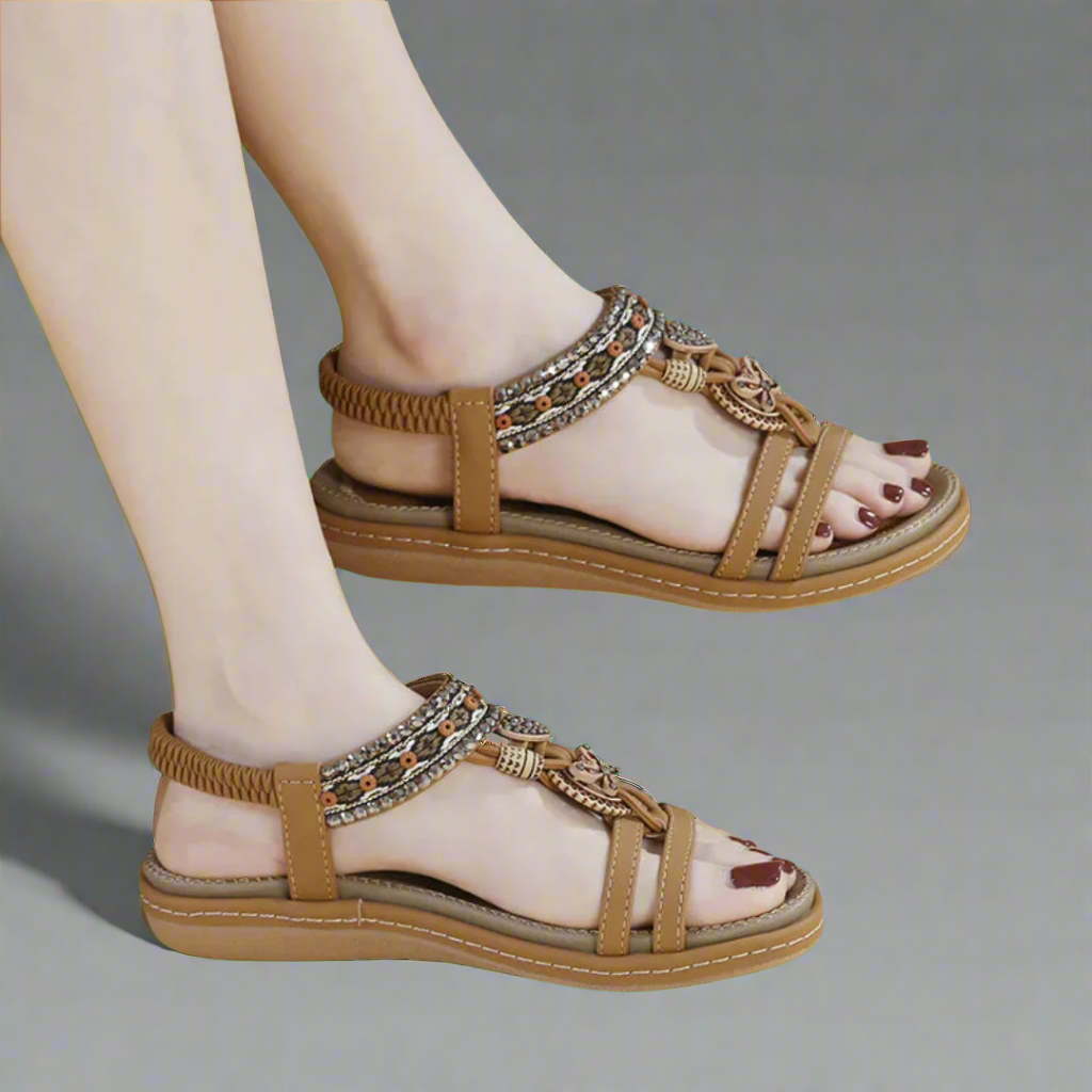 Felicitas | Handgjorda Boho-sandaler av premium-material
