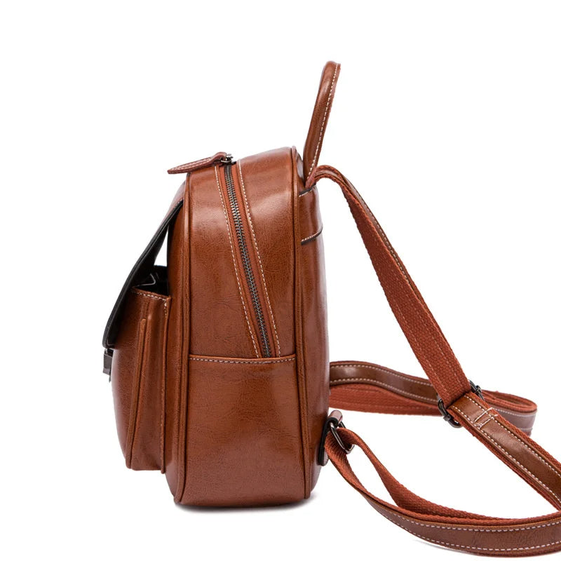 Chic kompakt ryggsäck med elegant charm