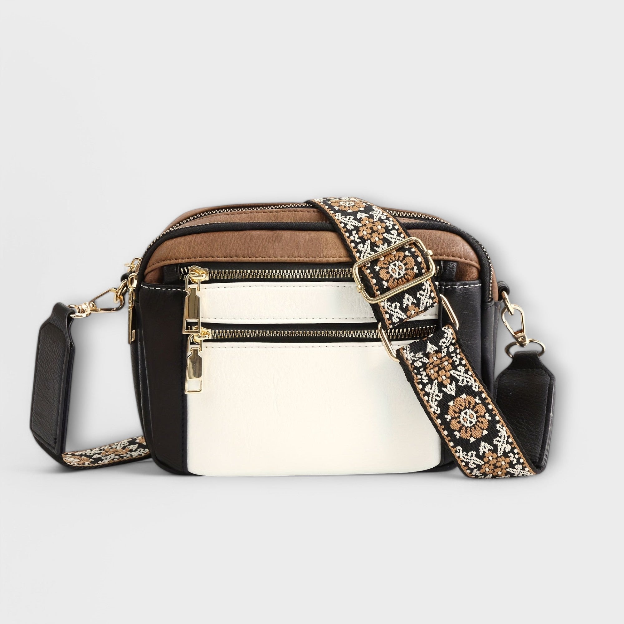 Crossbody-väska i veganskt läder