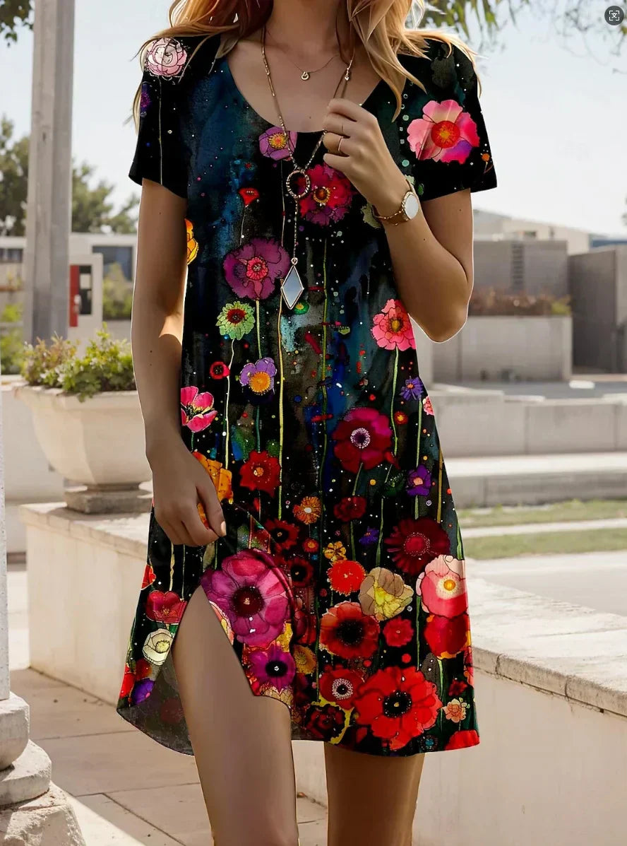 Rachel - Sommar Boho Klänning