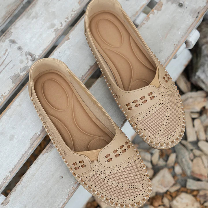 CLARA – Andningsbara Vintage-Ballerinas
