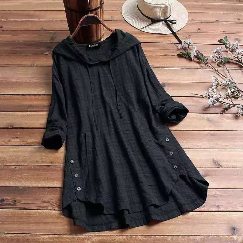 Antoinette Ternet Hooded Blus - Mysig Vardaglig Stil