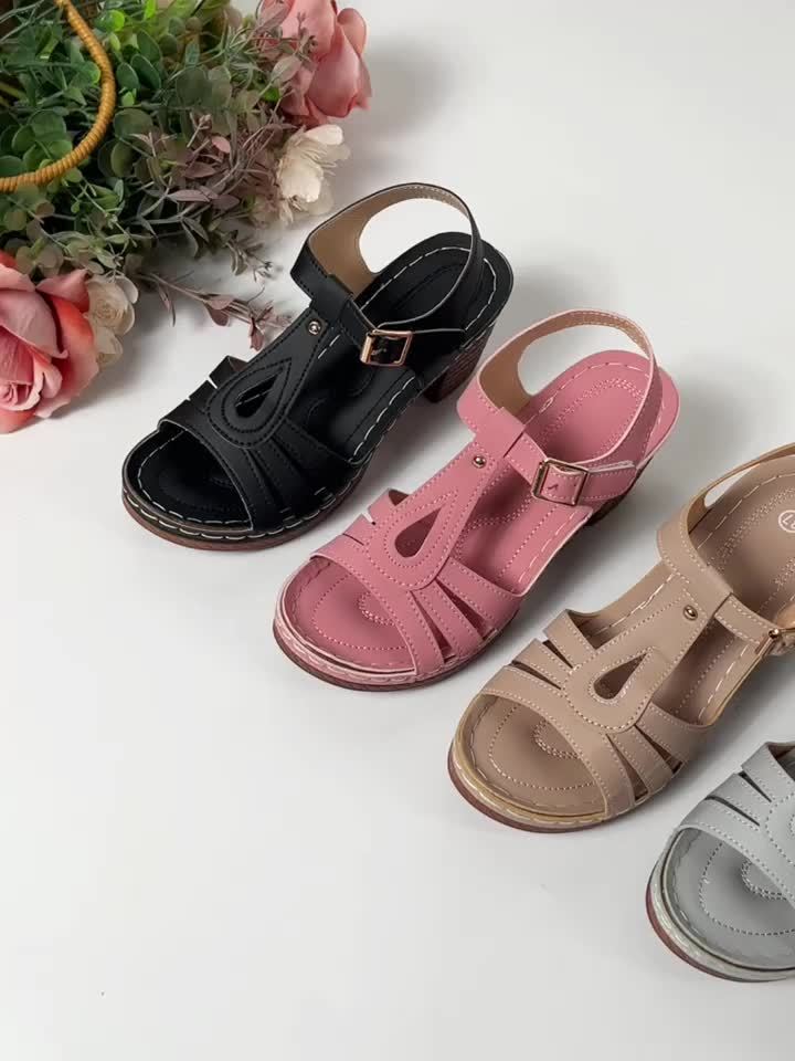 Tierra Vintage Block Sandaler