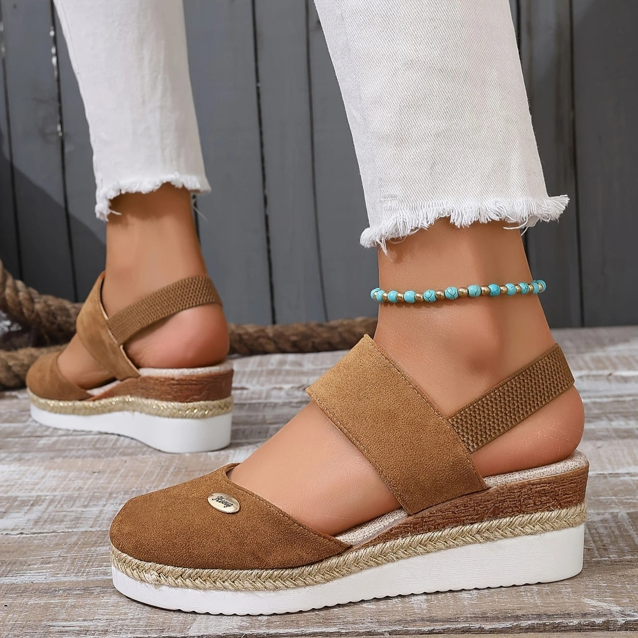 Antonia | Ortopediska Sandaler med Platå, Ventilerande och Avslappnade