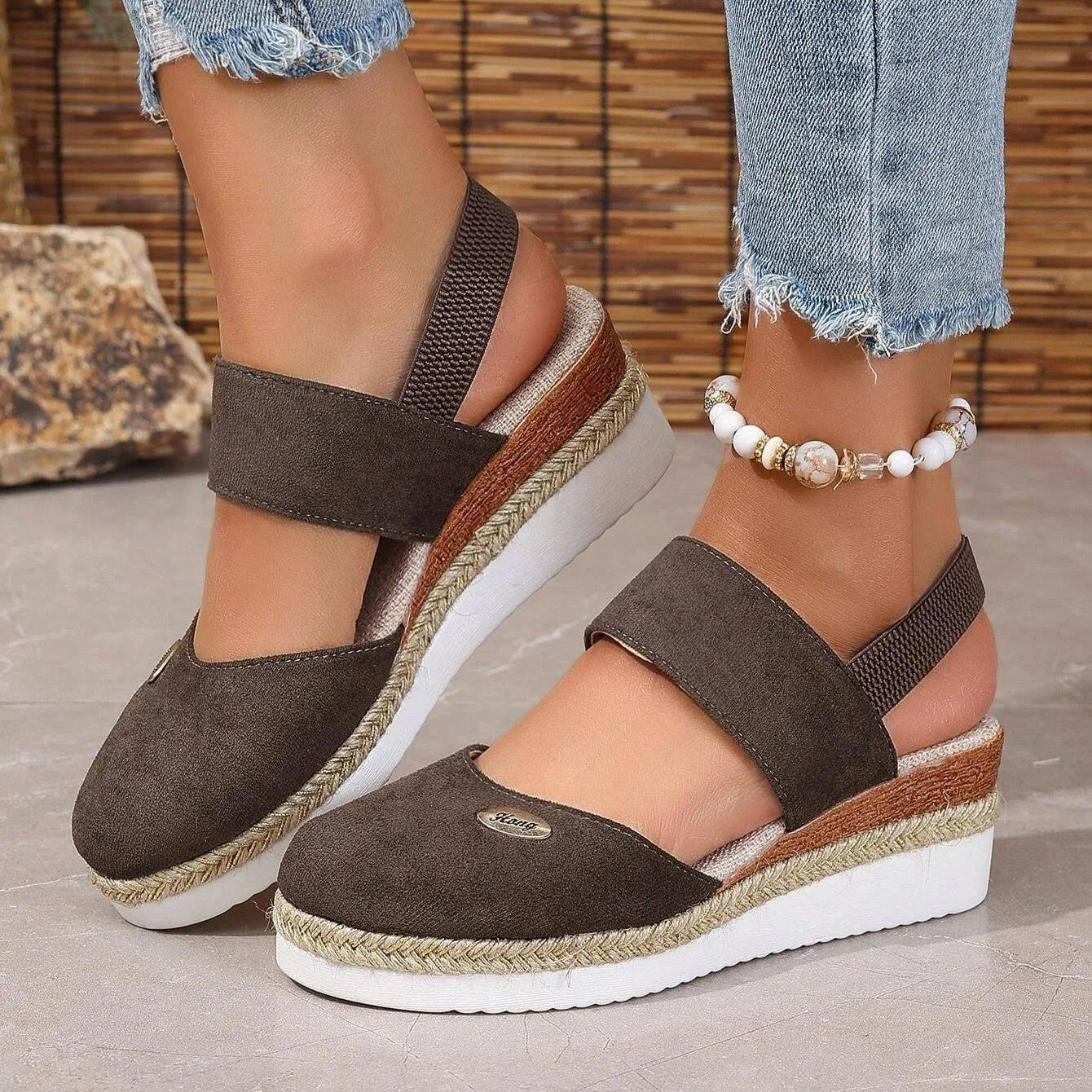 Antonia | Ortopediska Sandaler med Platå, Ventilerande och Avslappnade