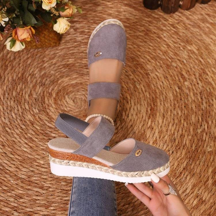 Antonia | Ortopediska Sandaler med Platå, Ventilerande och Avslappnade