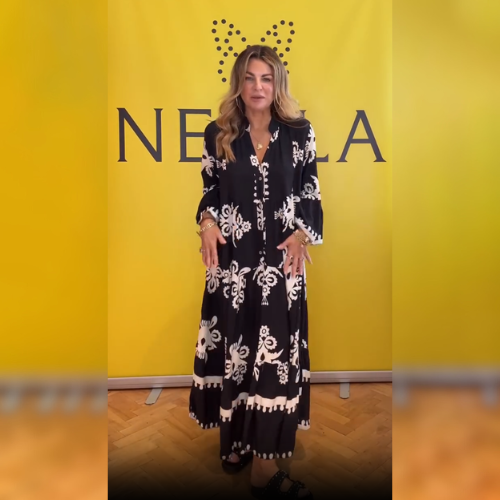 Eliza – Elegant klänning med V-hals