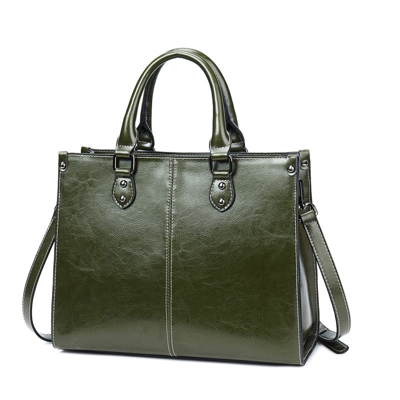 Elegant Handväska med Strukturerade Kanter