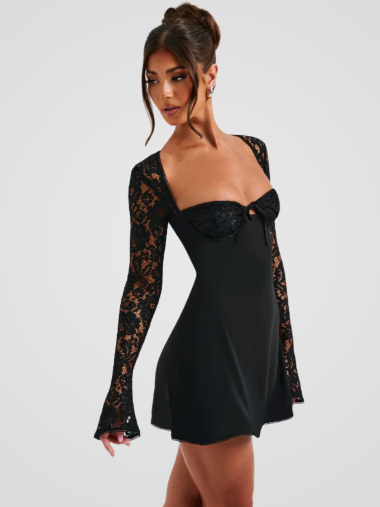 AMÉLIE LACE MINI KLÄNNING