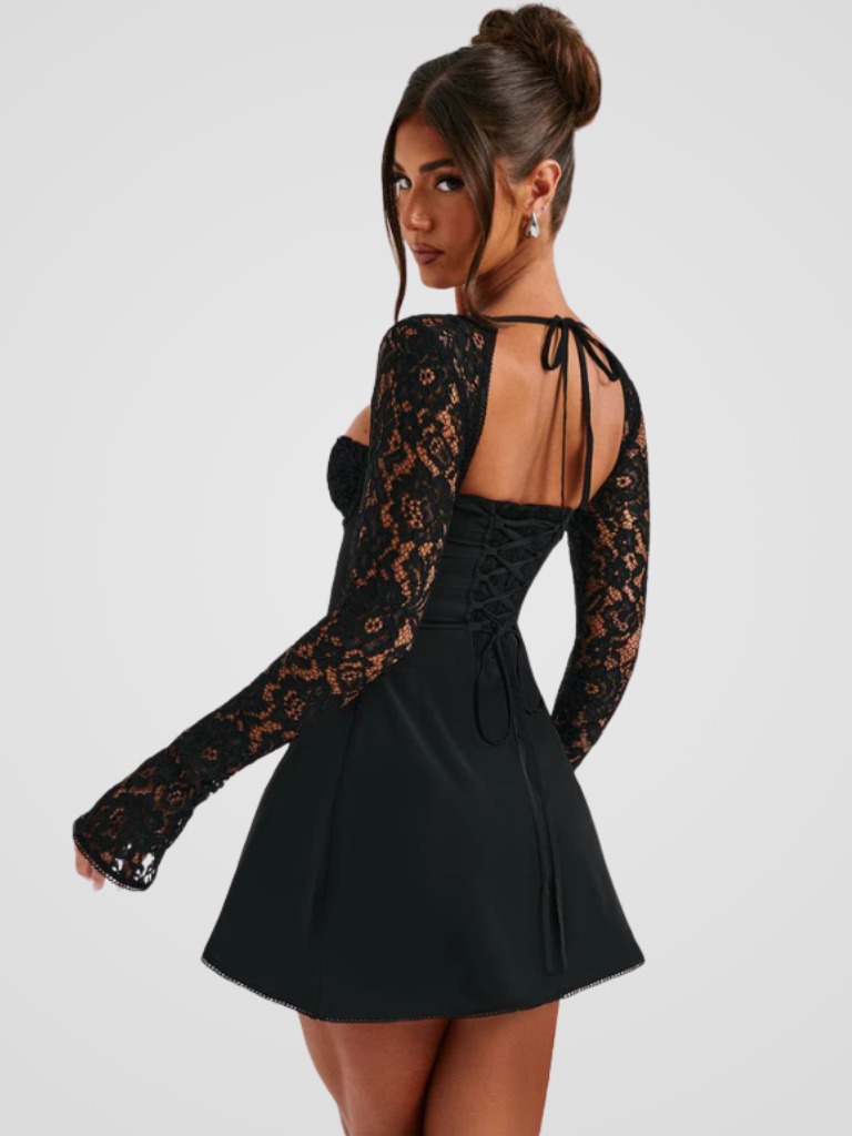 AMÉLIE LACE MINI KLÄNNING