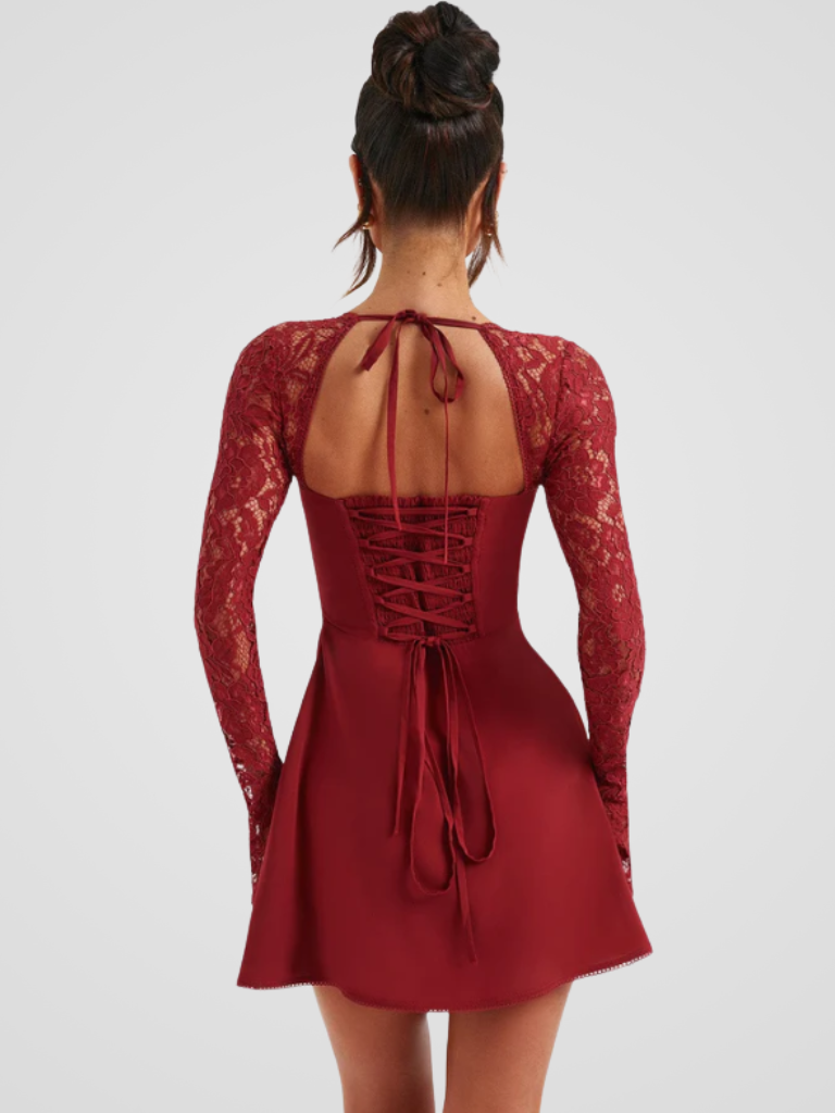 AMÉLIE LACE MINI KLÄNNING