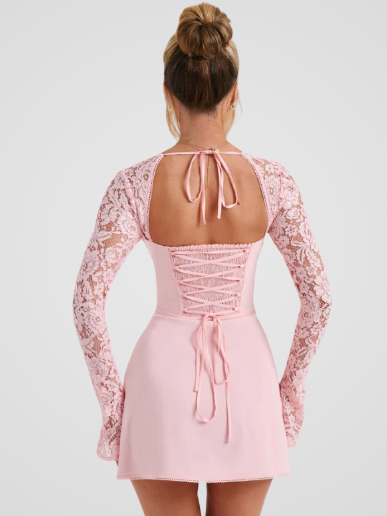 AMÉLIE LACE MINI KLÄNNING