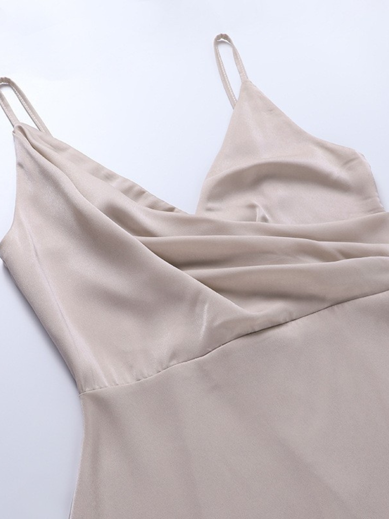 CELINA SATIN KLÄNNING