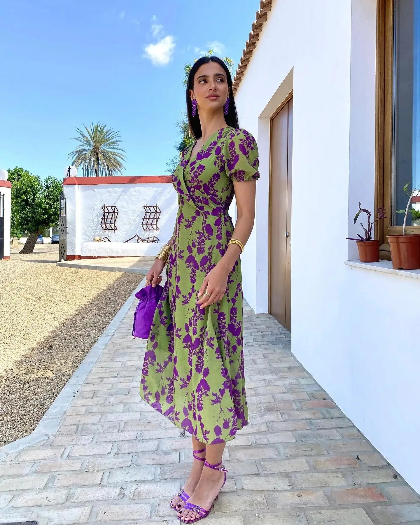 Mardy - Blommig Maxi Klänning