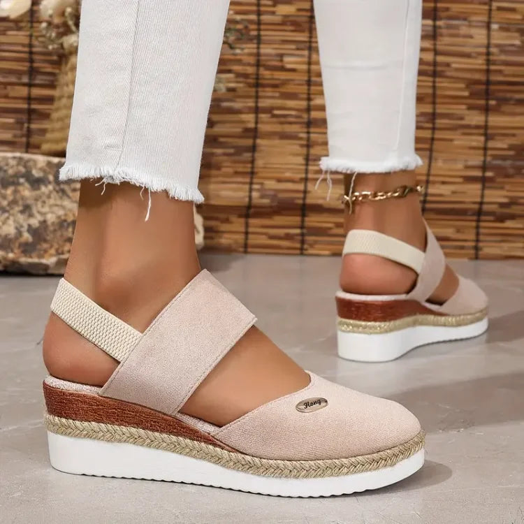 Antonia | Ortopediska Sandaler med Platå, Ventilerande och Avslappnade