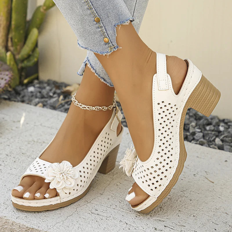 Imogen - Bekväm Sandal med Öppen Tå