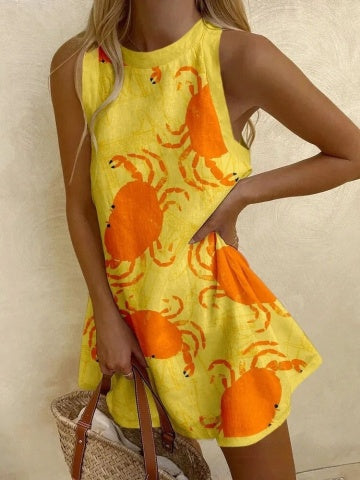 Orvienne™ | Miniklänning med Krabbtryck