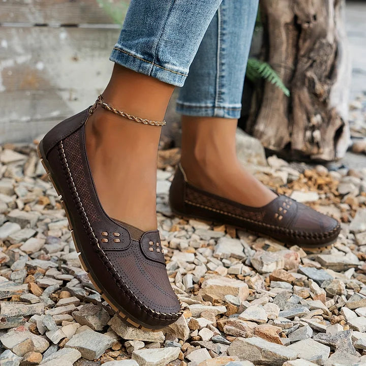 CLARA – Andningsbara Vintage-Ballerinas