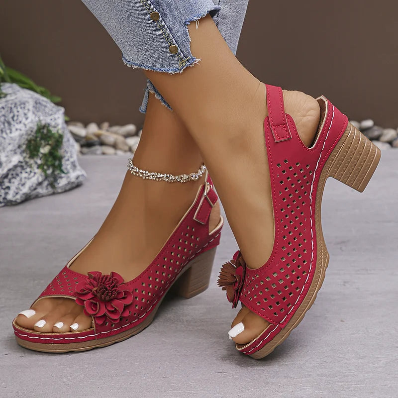 Imogen - Bekväm Sandal med Öppen Tå