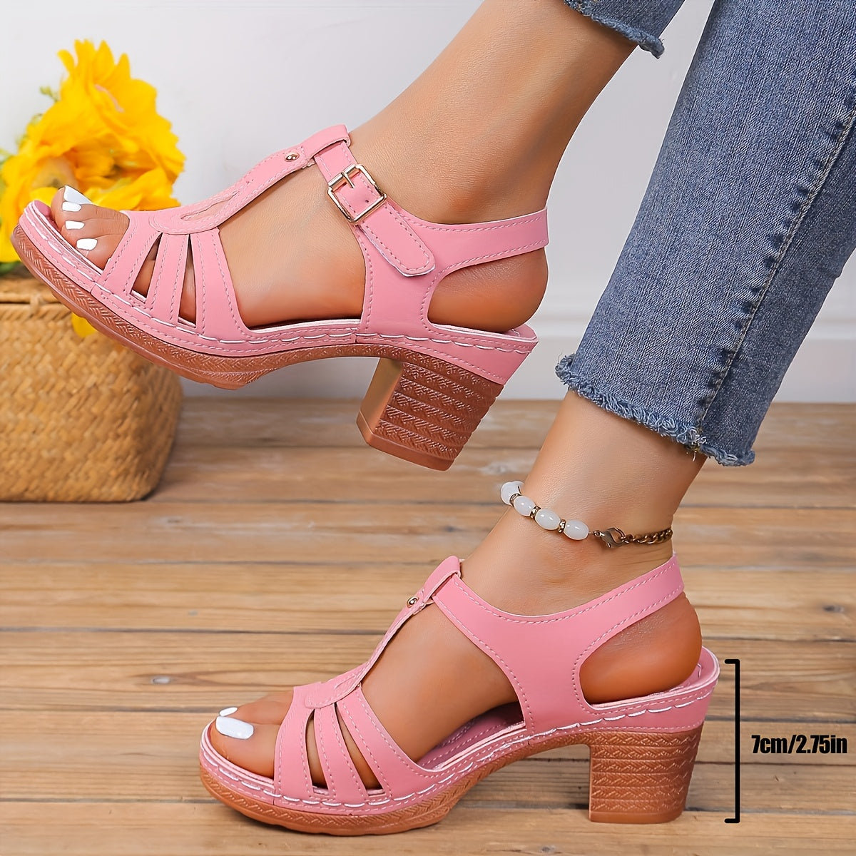 Tierra Vintage Block Sandaler