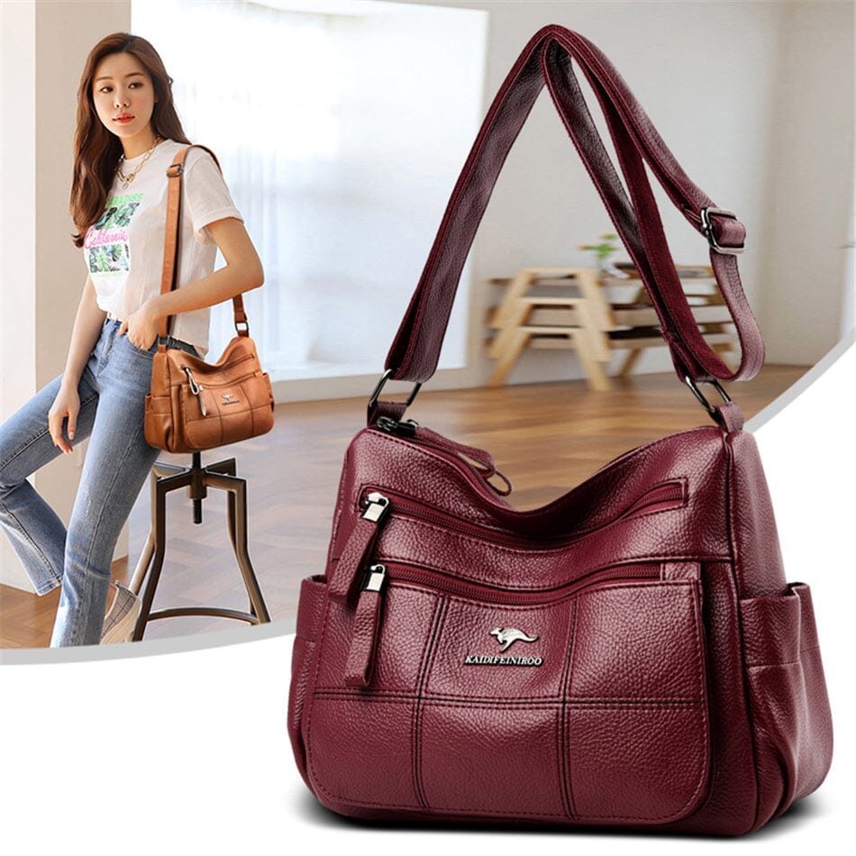 Evangeline - Designer Multi-Layer Crossbody Axelväska