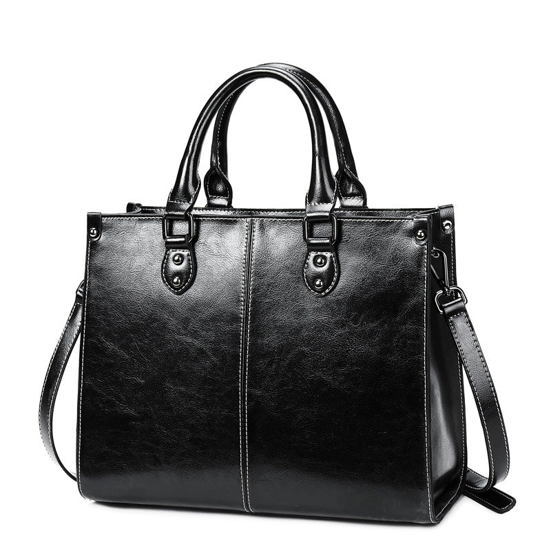 Elegant Handväska med Strukturerade Kanter