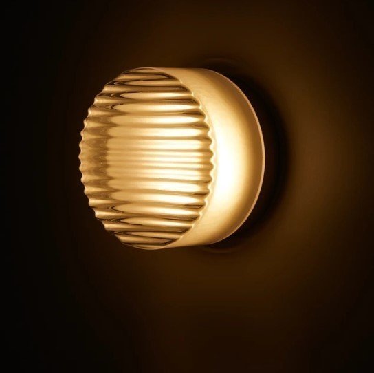 Cristallin Modern Rund Vägglampa