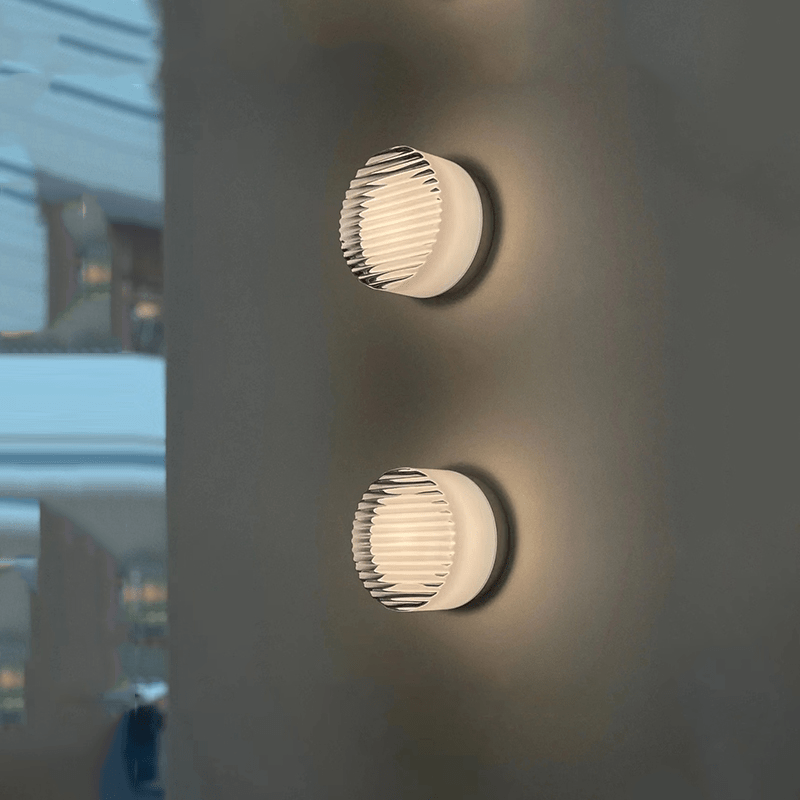 Cristallin Modern Rund Vägglampa