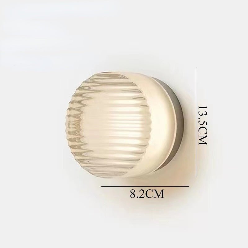Cristallin Modern Rund Vägglampa