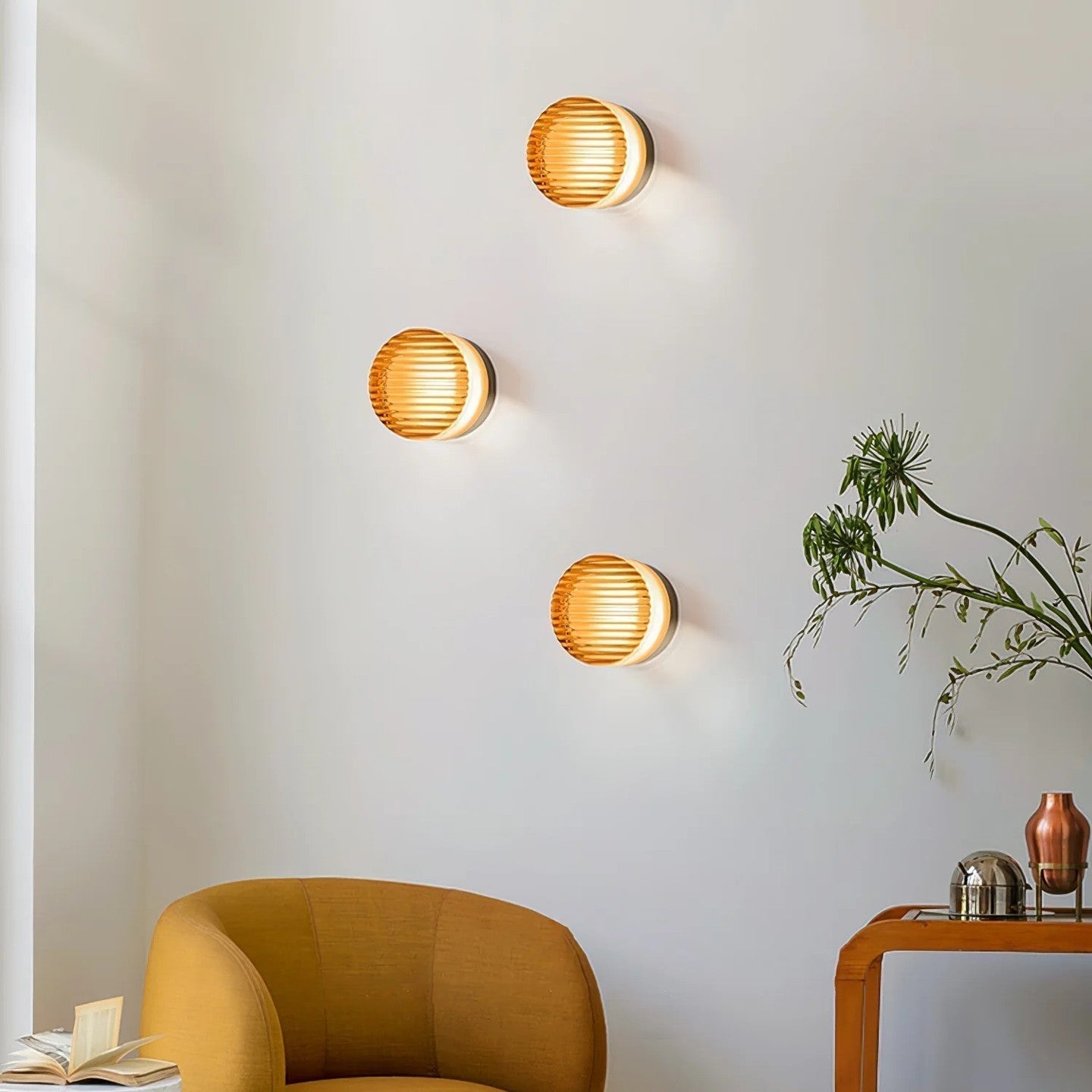 Cristallin Modern Rund Vägglampa