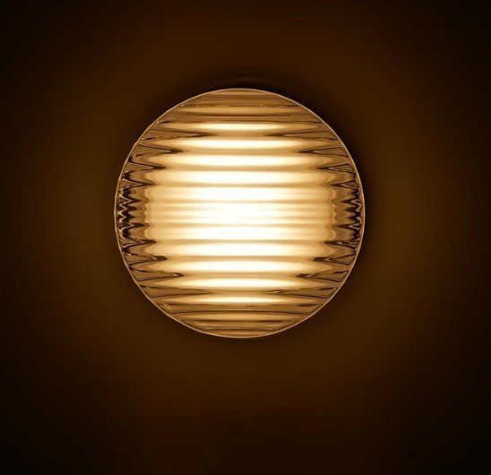 Cristallin Modern Rund Vägglampa