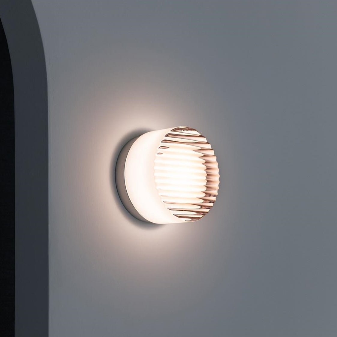 Cristallin Modern Rund Vägglampa