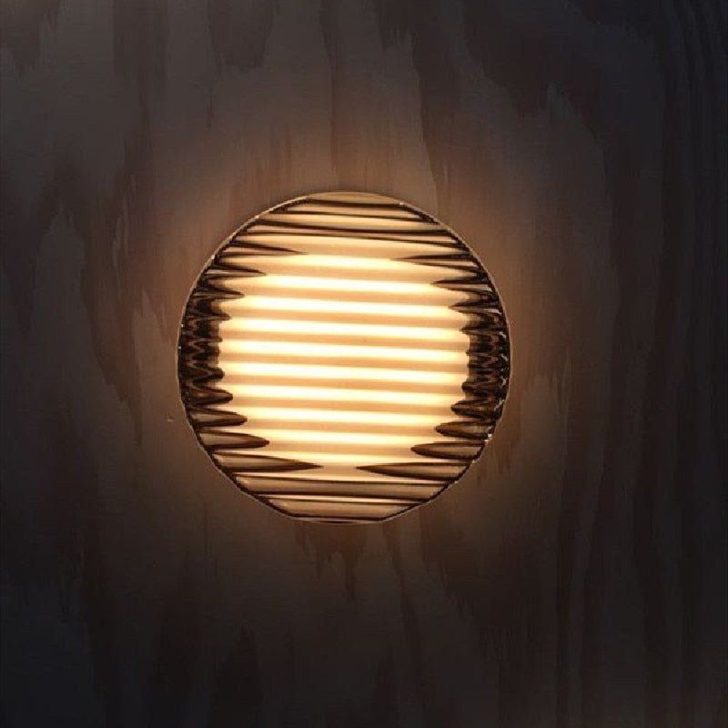 Cristallin Modern Rund Vägglampa