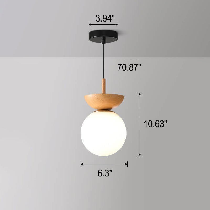 Glowara Log Japansk Taklampa