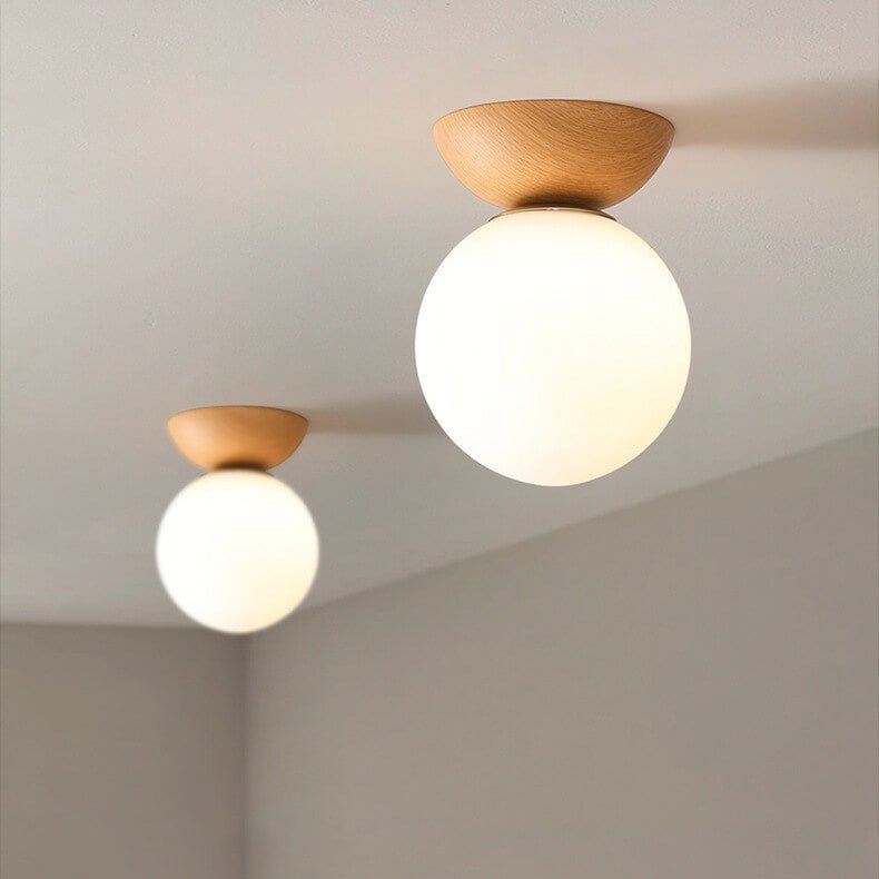 Glowara Log Japansk Taklampa
