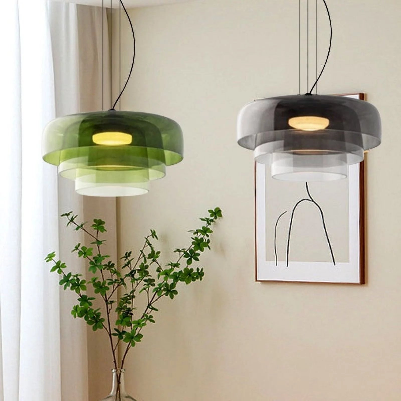 Ozone Nordisk Glas-Hänglampa