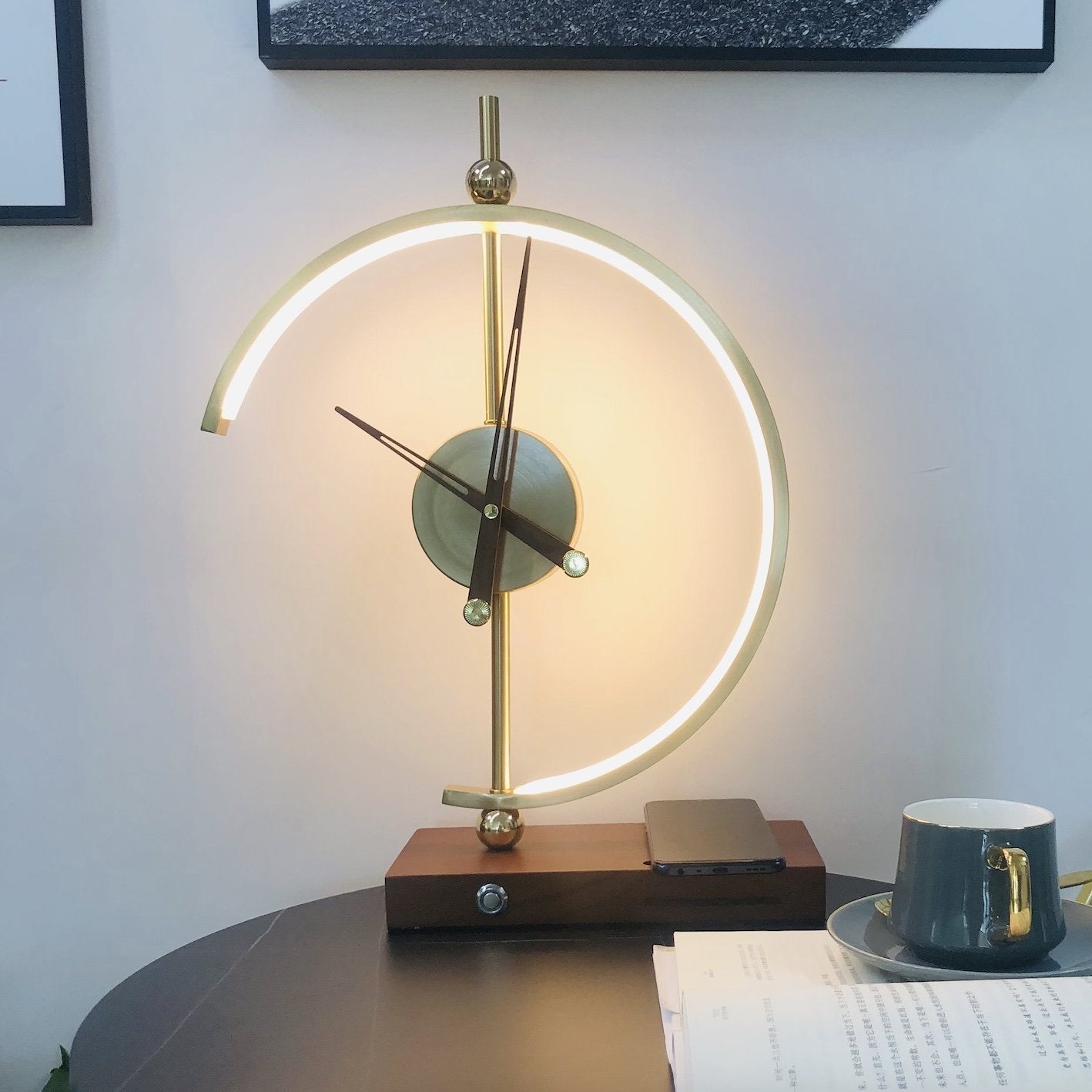 Phare Clock Bordslampa